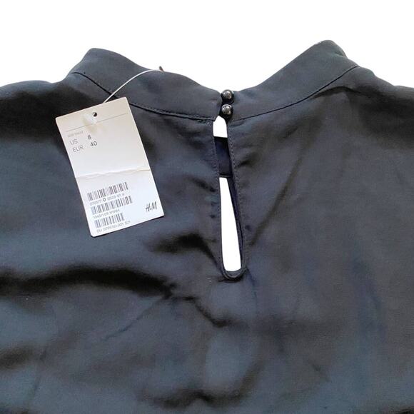 H&M Chiffon Dress With Floral Embroidery Boho NWT - 8 - Picture 7 of 14